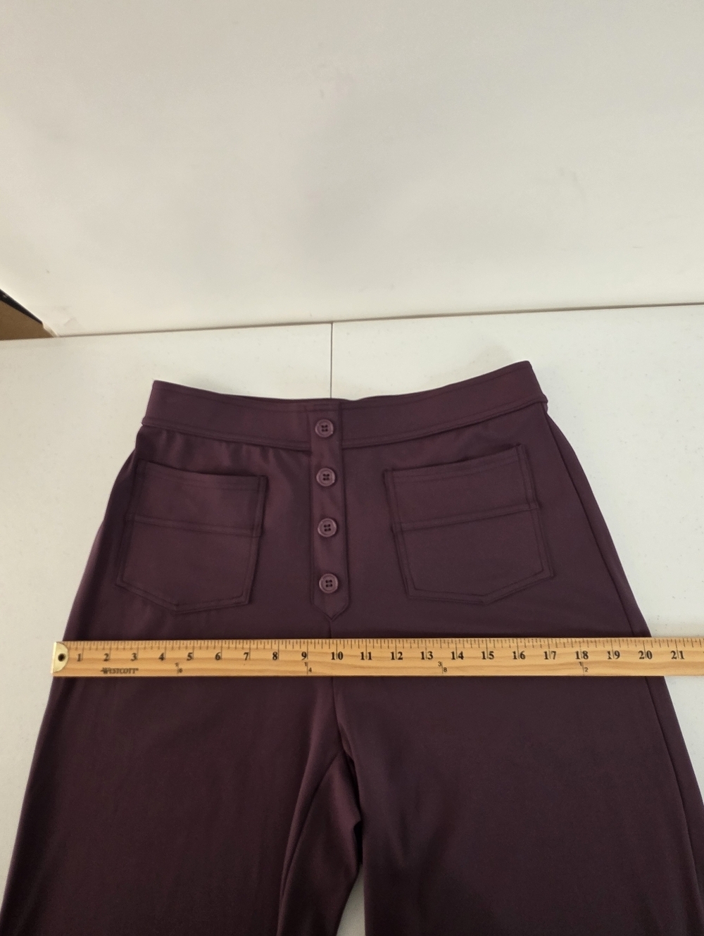 Halara Flex Straight Leg Pants Size L Four-Way Stretch Pull-on with Pockets NEW - Picture 7 of 14